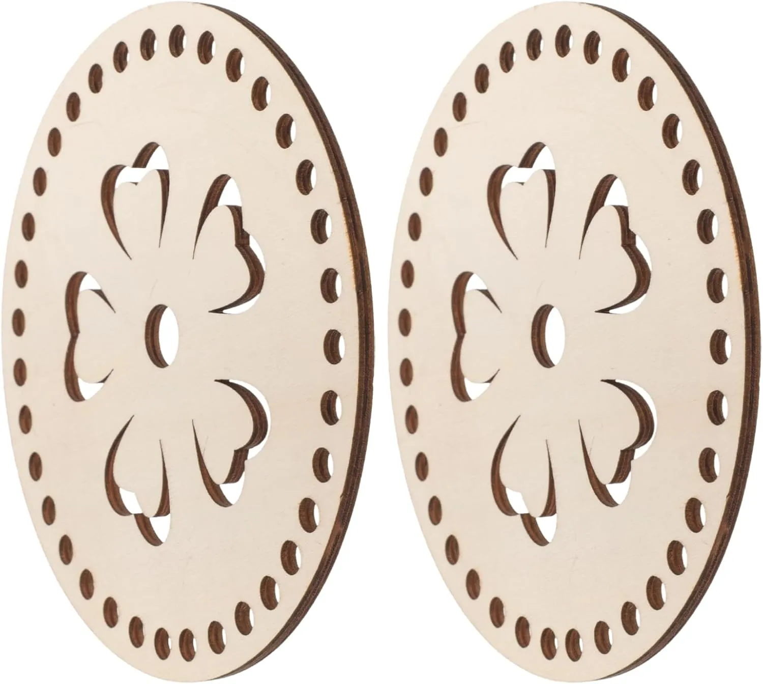 Gadpiparty 2Pcs Wooden for DIY Crafting Durable Smooth Bottom Shaper Pad for Handbag Crossbody Bag for Knitting Weaving Embellishing Projects