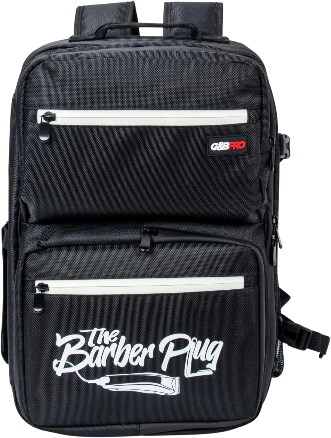 G&BPRO Full Size Backpack with Extending Tray System | All-in-one Mobile Workstation Travel Bag (The Barber Plug Limited Edition)