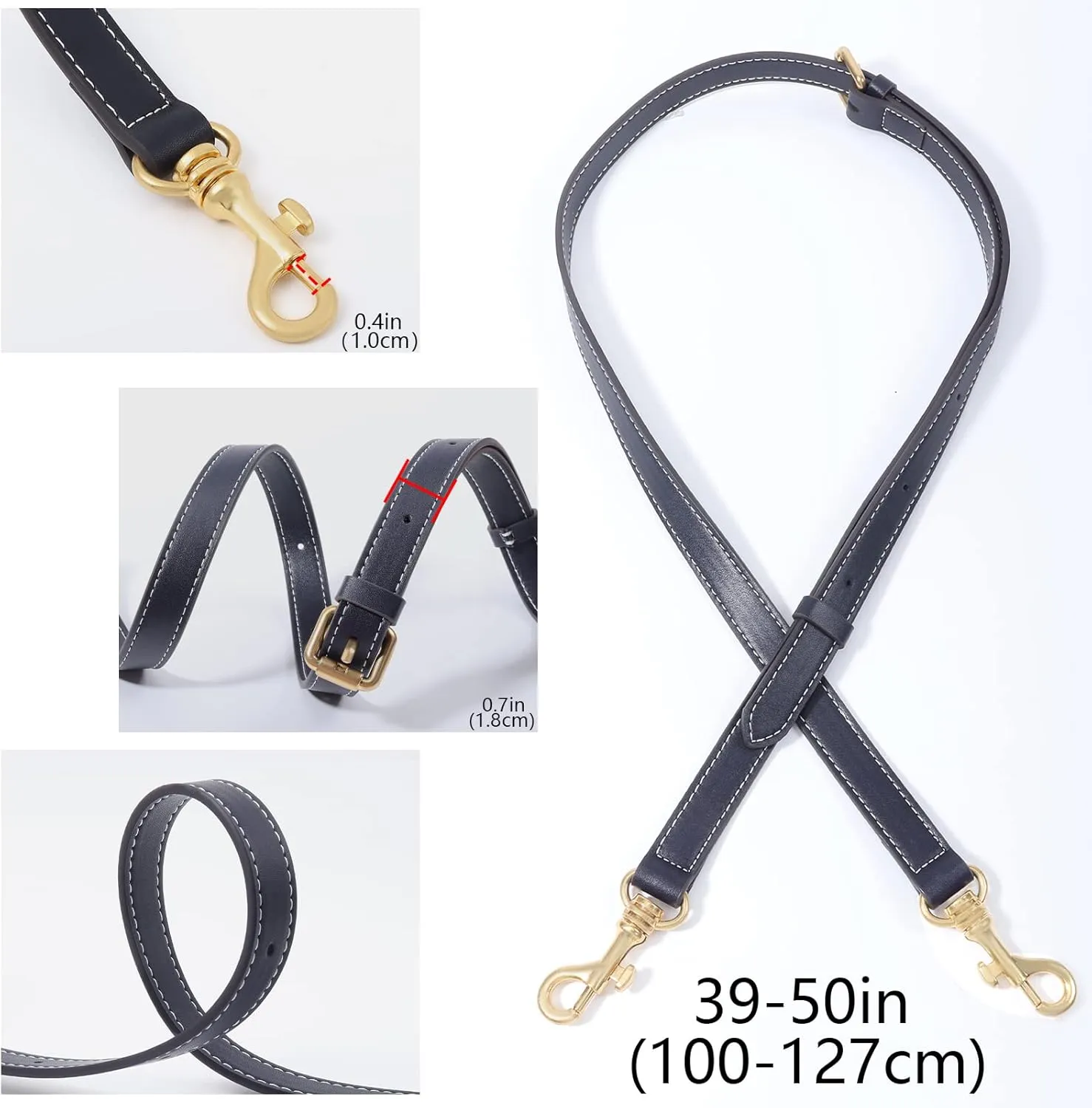 Genuine Leather Crossbody Replacement Adjustable Shoulder Straps for Boston,Bucket,Mini tote,purses,handbags