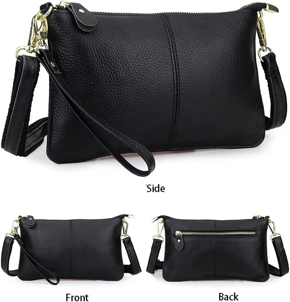 Genuine Leather Small Crossbody bags for Women mini Shoulder Bags Handbags Purses Wallet