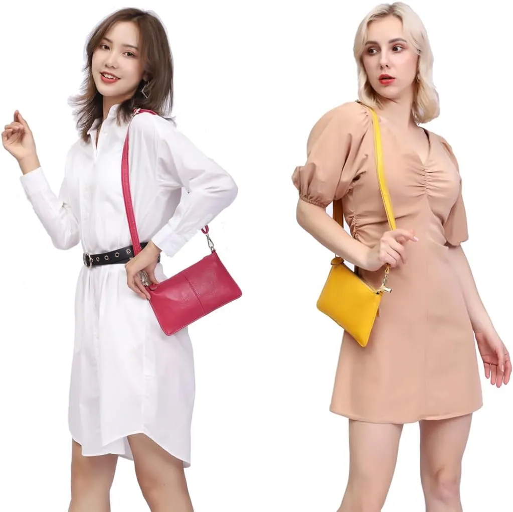 Genuine Leather Small Crossbody bags for Women mini Shoulder Bags Handbags Purses Wallet