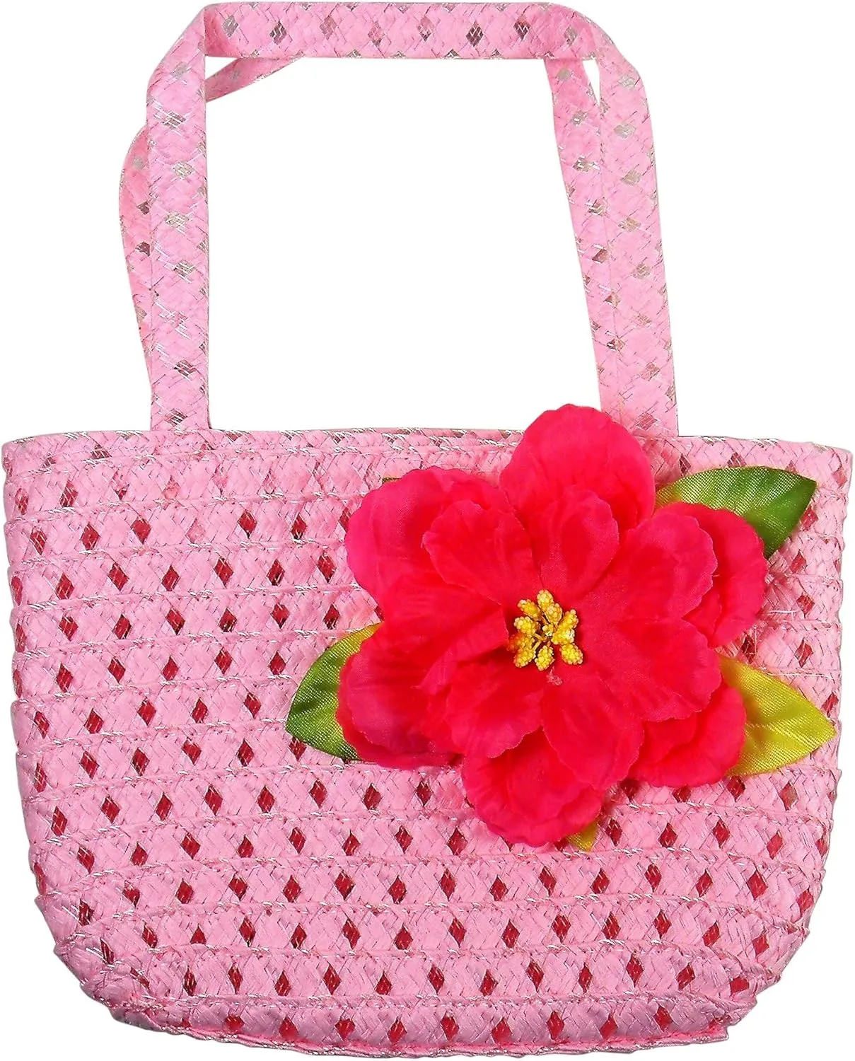 Girls Tea Party Dress Up Play Set with Sun Hat, Purse, and White Gloves