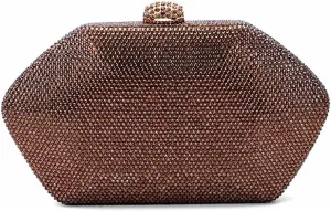 Glitter Women Rhinestone Clutch Purse Diamonds Evening Bag Crystal Shoulder Bag for Wedding Banquet Party