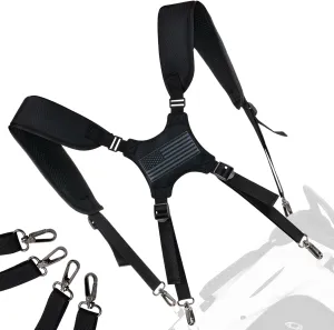 Golf Bag Straps,Universal Replacement Double Shoulder Shoulder Straps,PU Leather Golf Bag Carry Strap