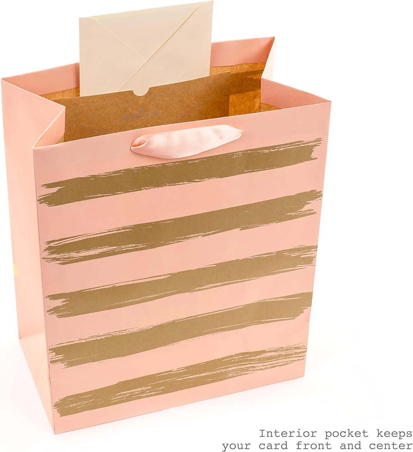 Hallmark Assorted Birthday Gift Bag Bundle with Tissue Paper (1 Medium and 2 Large Bags, Gold and Pink)