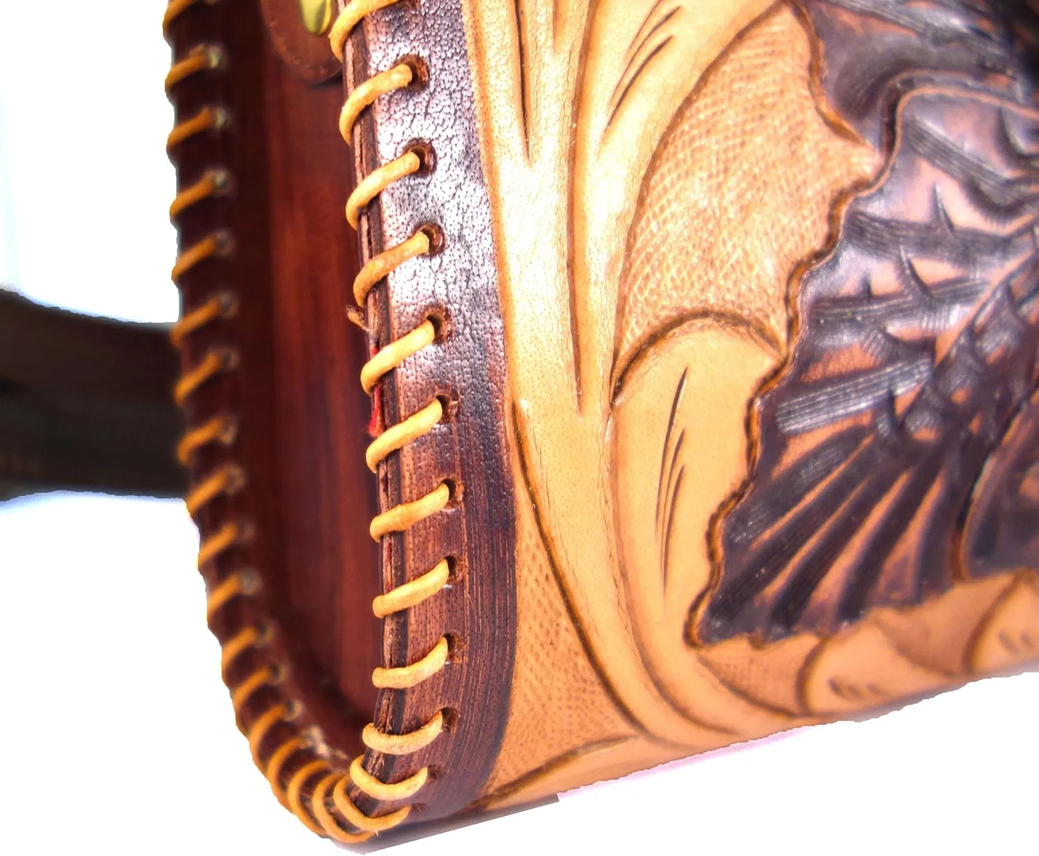 Hantooled Sling Leather Bag for Women, Tan Color, Crossbody Leather Bag, Women's Crossbody Handbag