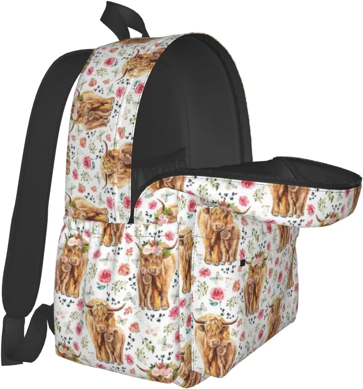 Highland Cow Backpack 16 Inches Lightweight Travel Laptop Backpack