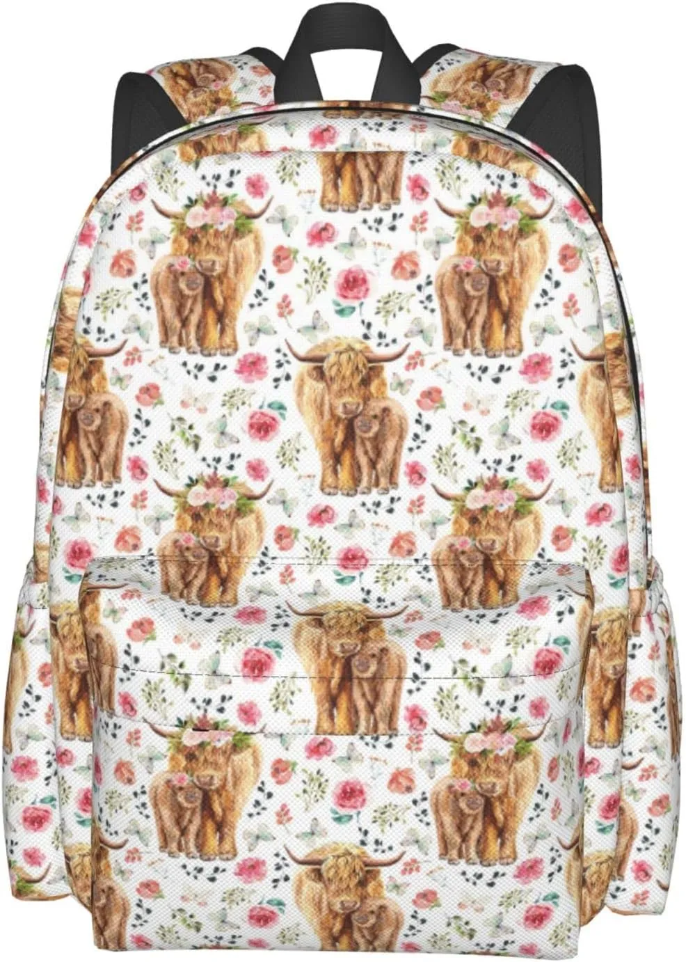 Highland Cow Backpack 16 Inches Lightweight Travel Laptop Backpack