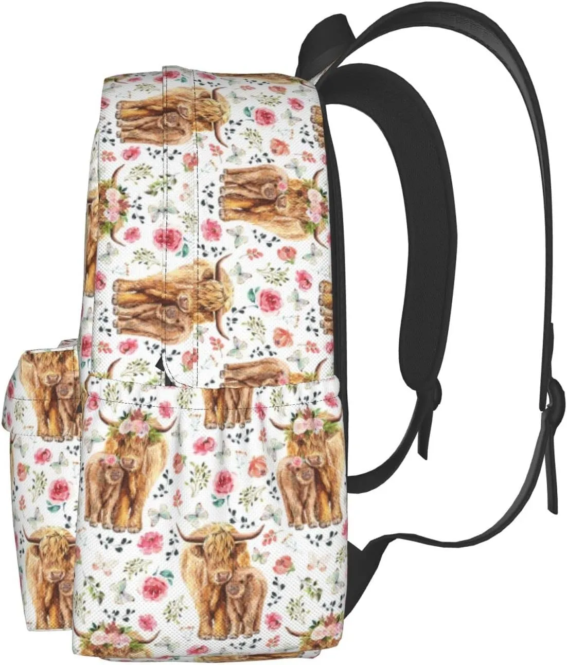 Highland Cow Backpack 16 Inches Lightweight Travel Laptop Backpack