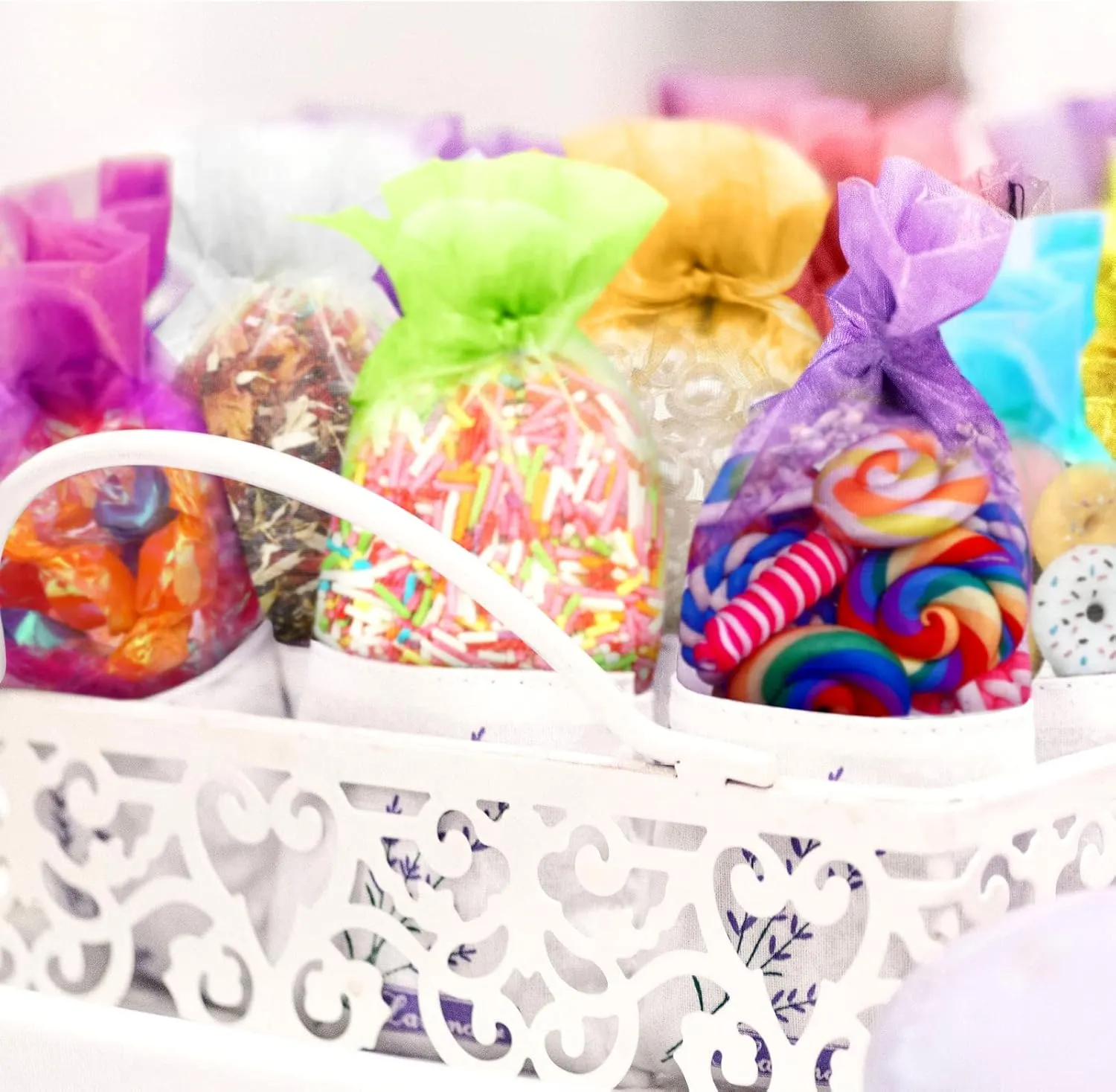 Hoolerry 500 Pcs Organza Gift Bags Jewelry Small Mesh Drawstring Sachet Wedding Favor Bracelet Bags for Packaging Jewelry Pouches Small Gifts(3 x 4 Inch,Multicolor)