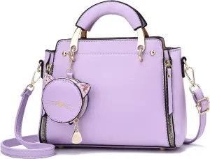 I IHAYNER Fashion Purses and Handbags for Women Top Handle Bag Girls Small Crossbody Shoulder Bag for Ladies with Kitty Purse