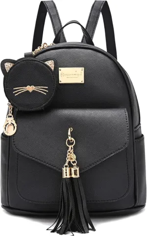 I IHAYNER Girls Fashion Backpack Mini Purse Backpack for Women Small Leather Backpack Purse for Teen Girls with Coin Purse