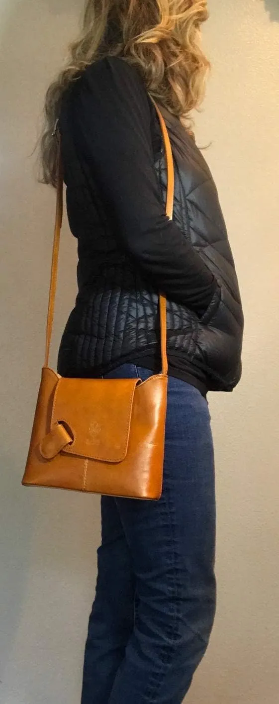 Isabella Leather Crossbody Bag