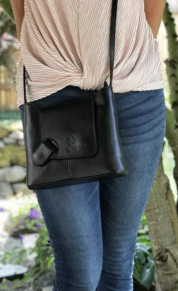 Isabella Leather Crossbody Bag