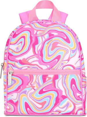 iscream Mini Classic Style 10" x 8" Backpack for Fun and Travel - Groovy Swirl