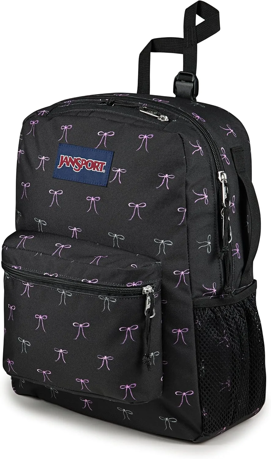 JanSport Central Adaptive Backpack – Wheelchair & Walker Compatible, Tuck-Away Shoulder Straps, Adjustable Backrest Loops & Anchor Straps, Iconic Design, Bad Bows