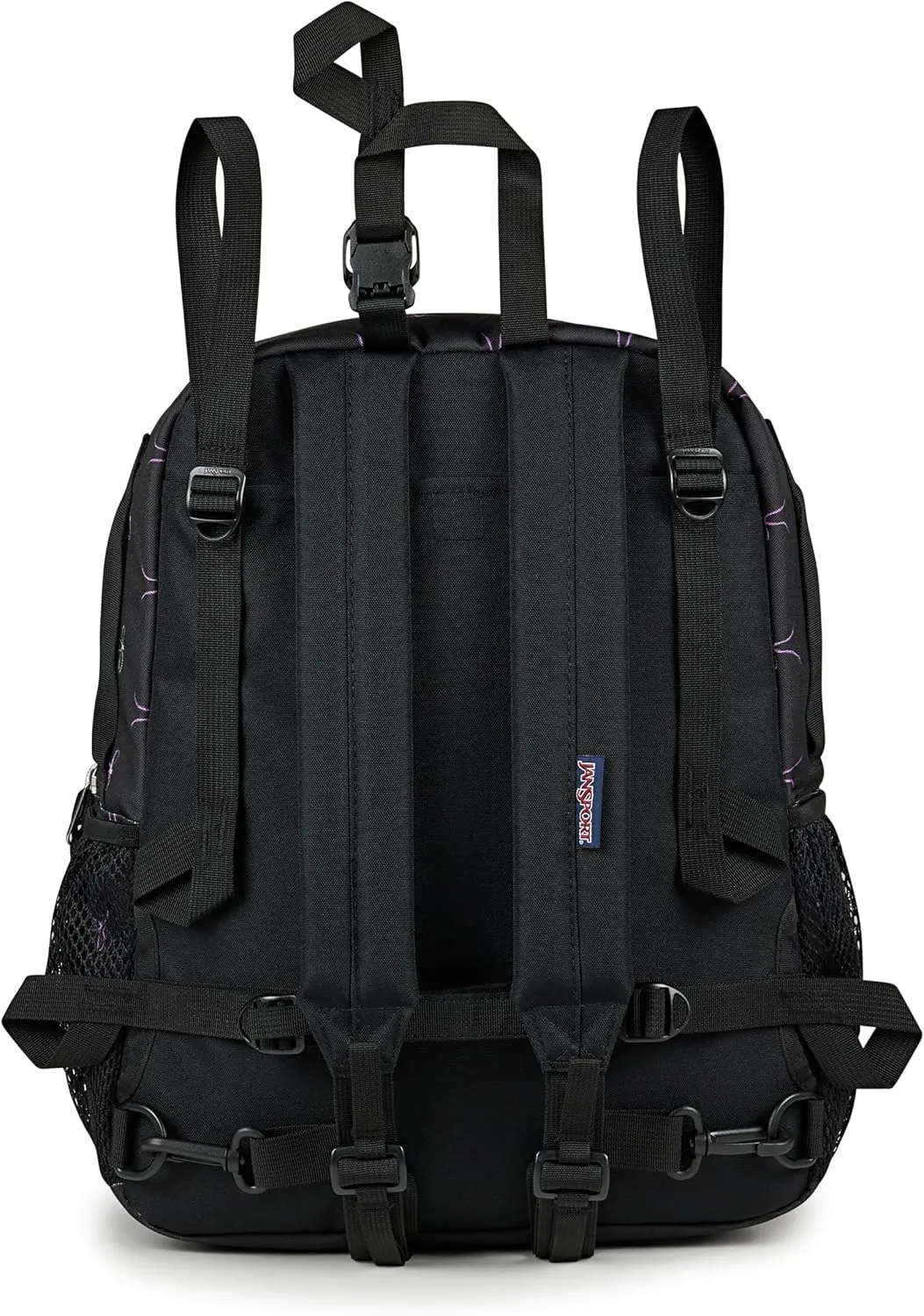 JanSport Central Adaptive Backpack – Wheelchair & Walker Compatible, Tuck-Away Shoulder Straps, Adjustable Backrest Loops & Anchor Straps, Iconic Design, Bad Bows