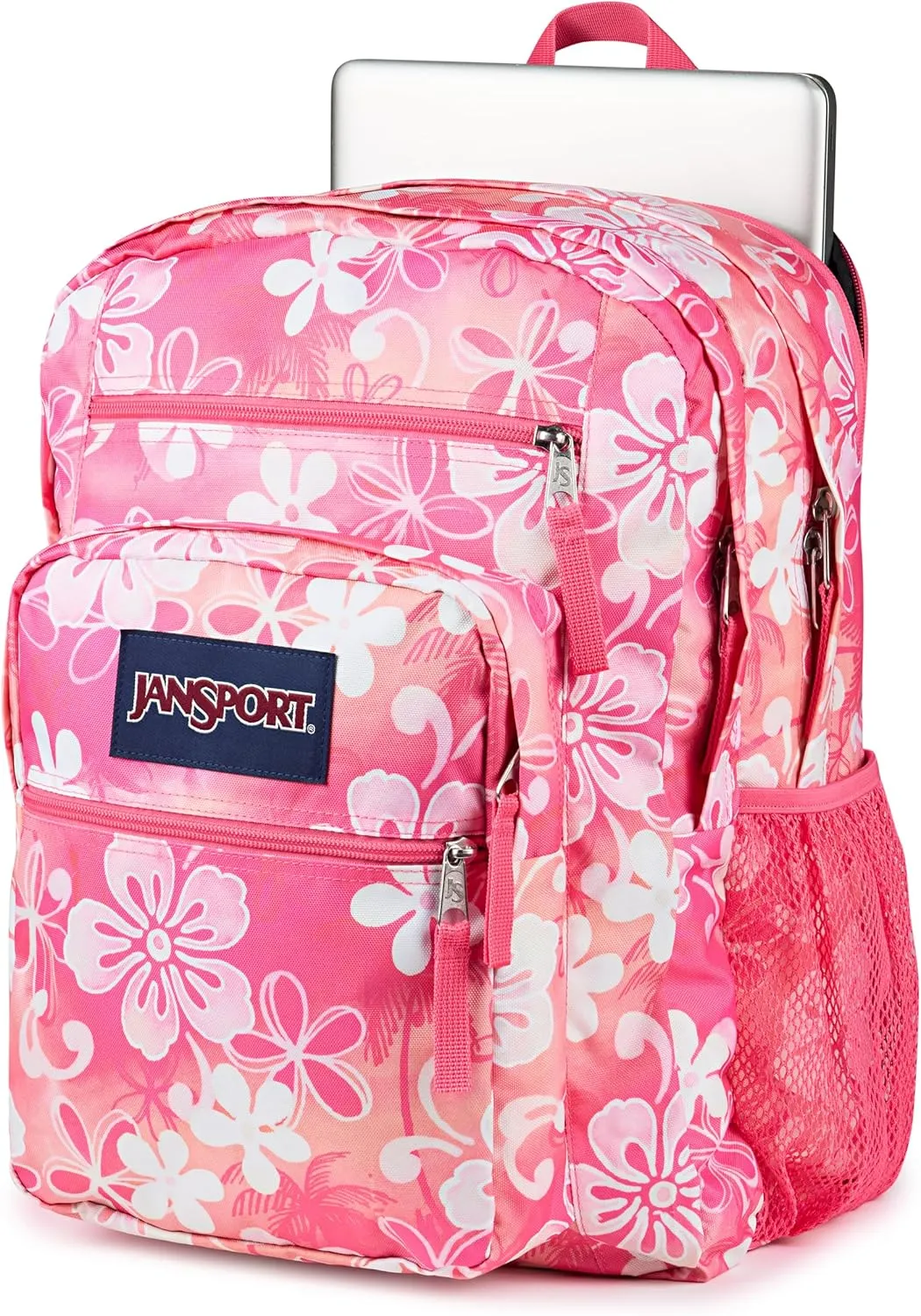 JanSport Laptop Backpack - Computer Bag with 2 Compartments, Ergonomic Shoulder Straps, 15” Laptop Sleeve, Haul Handle - Hiblisscus