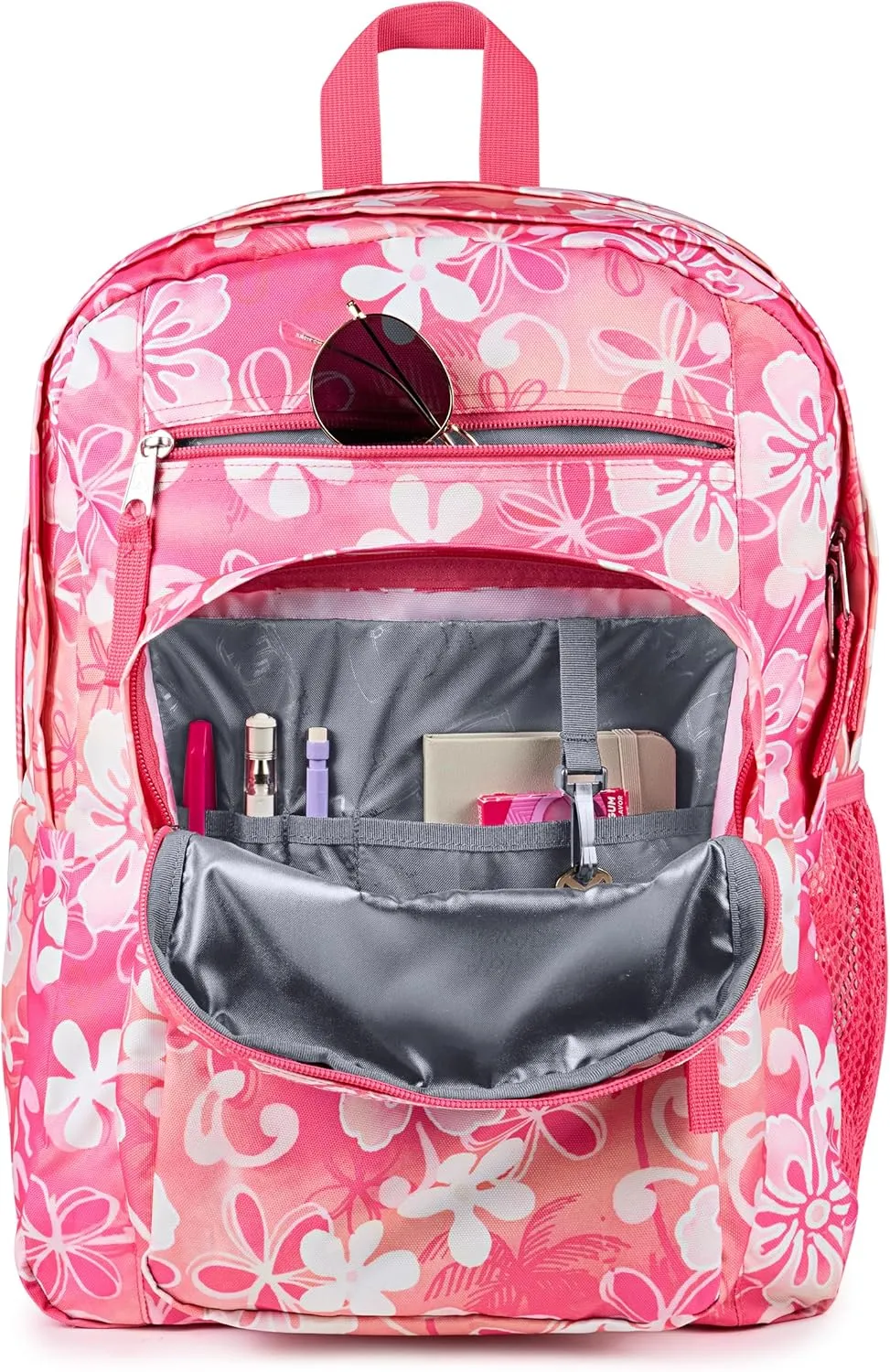 JanSport Laptop Backpack - Computer Bag with 2 Compartments, Ergonomic Shoulder Straps, 15” Laptop Sleeve, Haul Handle - Hiblisscus