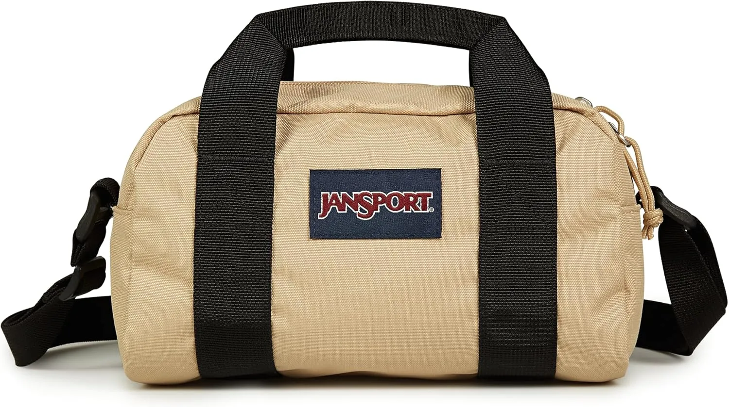 JanSport Weekender Mini Duffel - Travel or Gym Bag, Durable Weekender with Side Grab Handles - Travertine