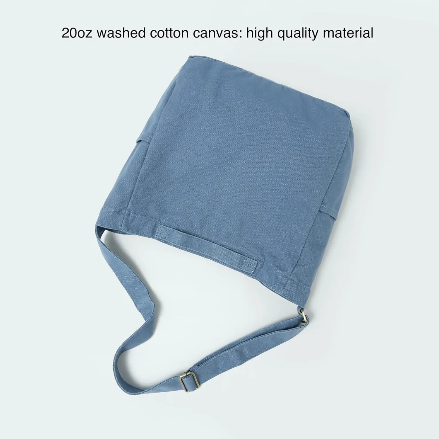 Jeelow Heavy Duty Canvas Travel Tote Handbag Shoulder Crossbody Bags Purse For Men & Women