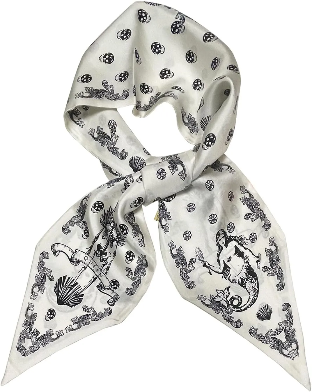 JERLA 100% Mulberry silk Scarf Bag scarf Head Hair Ribbon Handbag Handle wrap Tie Bundle Scarf Neckerchief Scarf for women