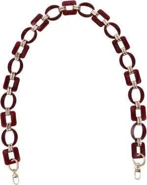 JEWEDECO Thick Resin DIY Purse Chain Contrast Handbag Replacement Chain for Stylish Bag Dec