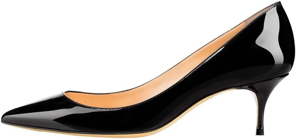 JOY IN LOVE Women's Shoes Low Heels Pointy Toe Kitten Heel Daily Pumps