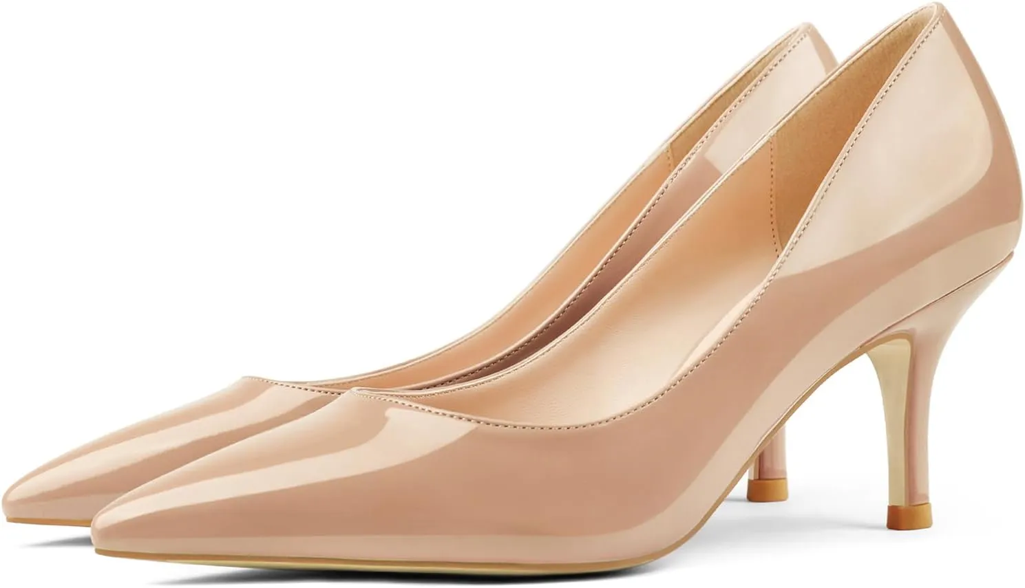 JOY IN LOVE Women's Shoes Low Heels Pointy Toe Kitten Heel Daily Pumps