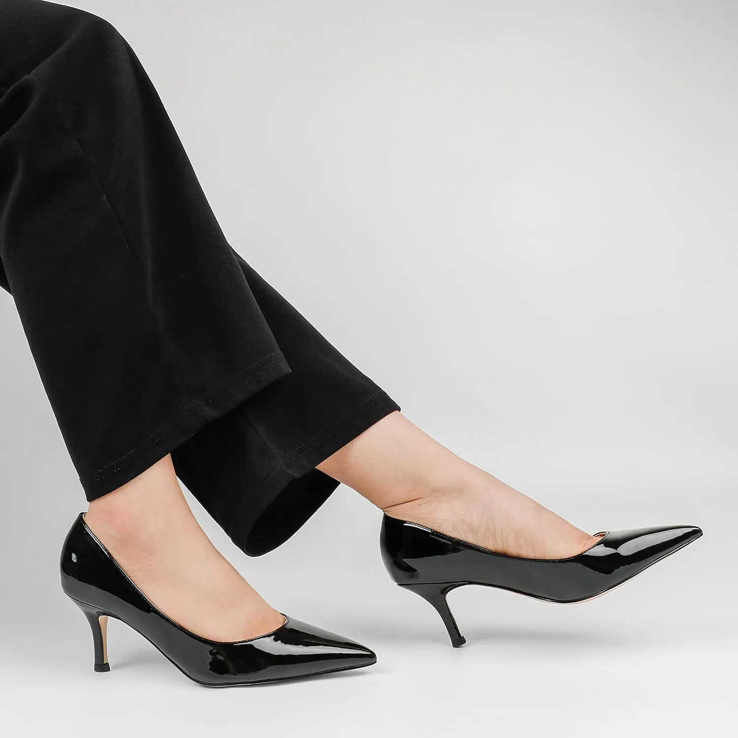 JOY IN LOVE Women's Shoes Low Heels Pointy Toe Kitten Heel Daily Pumps