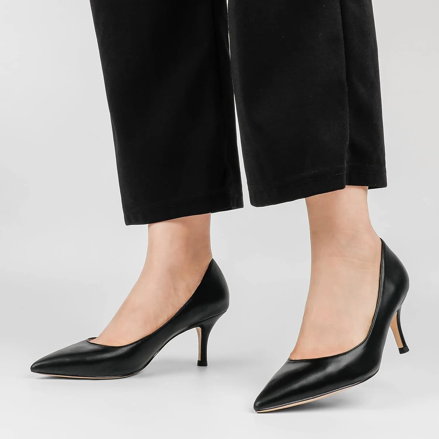 JOY IN LOVE Women's Shoes Low Heels Pointy Toe Kitten Heel Daily Pumps