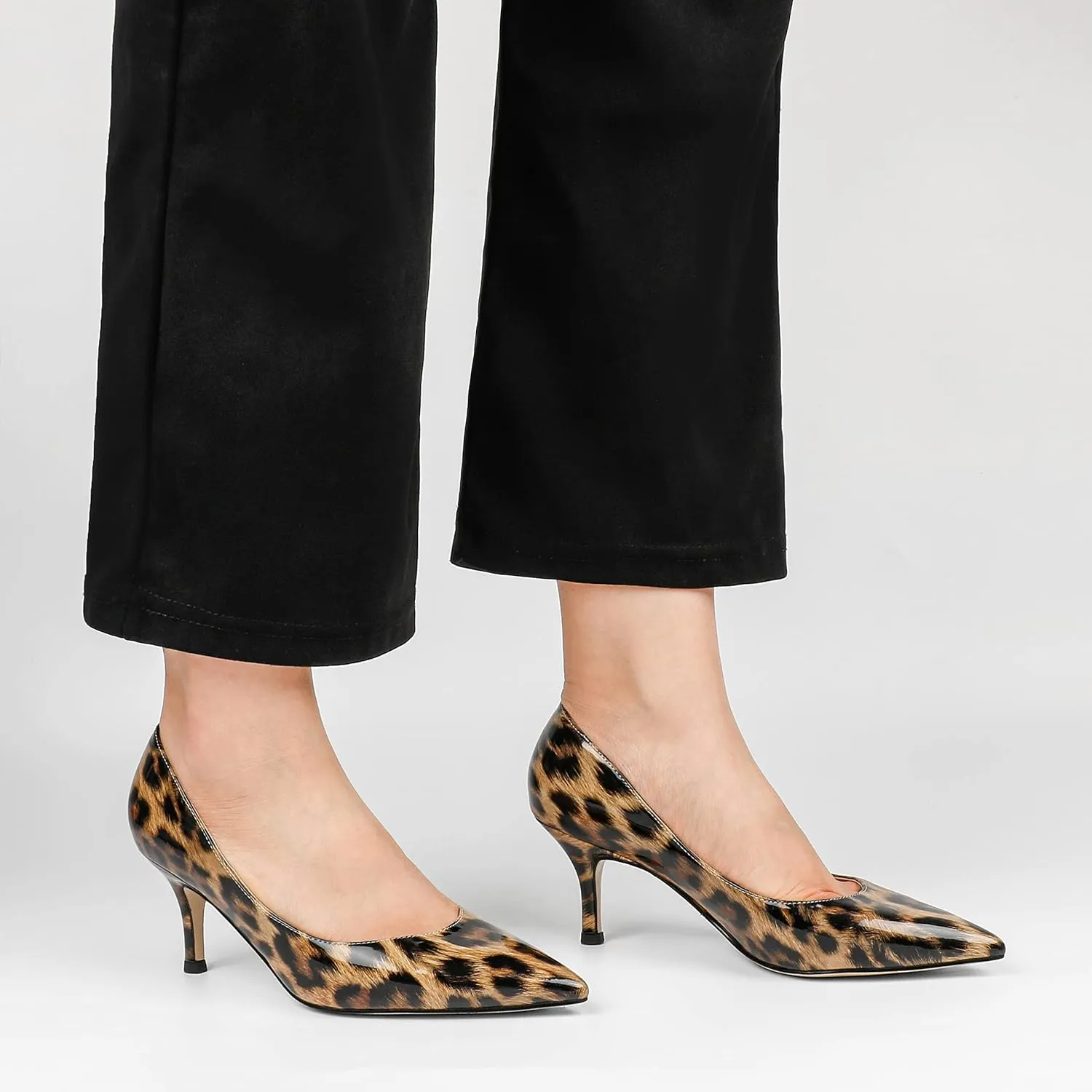 JOY IN LOVE Women's Shoes Low Heels Pointy Toe Kitten Heel Daily Pumps