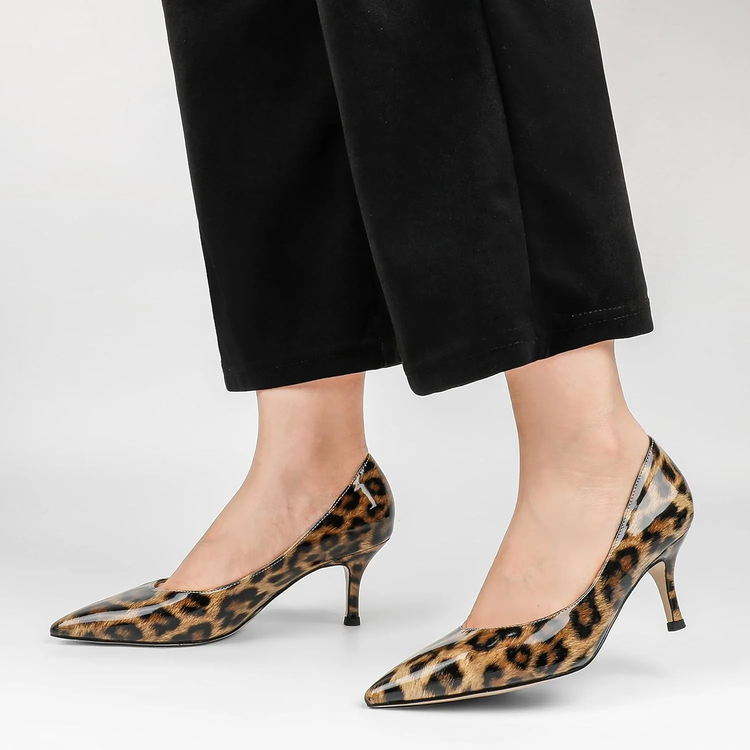JOY IN LOVE Women's Shoes Low Heels Pointy Toe Kitten Heel Daily Pumps