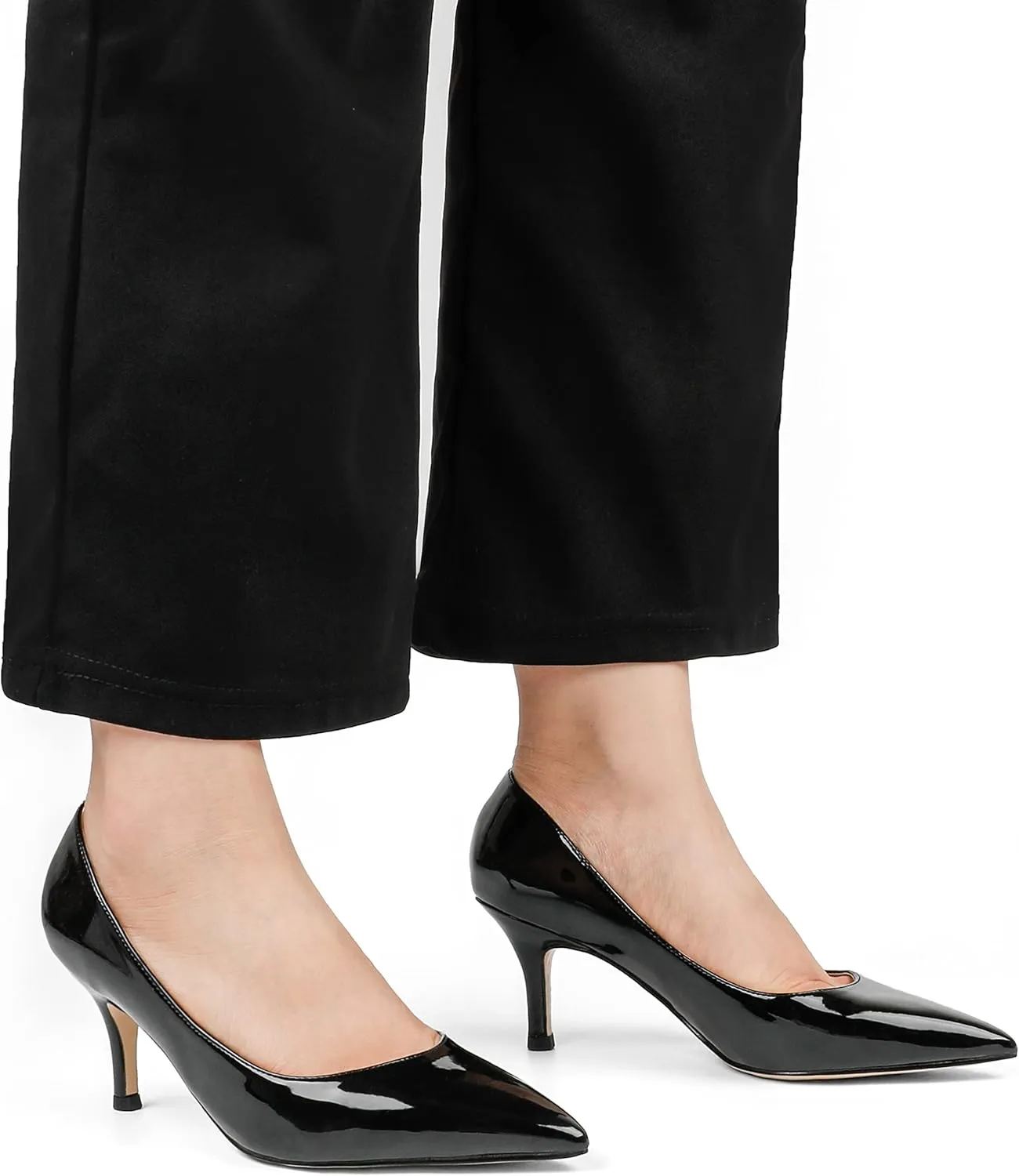 JOY IN LOVE Women's Shoes Low Heels Pointy Toe Kitten Heel Daily Pumps