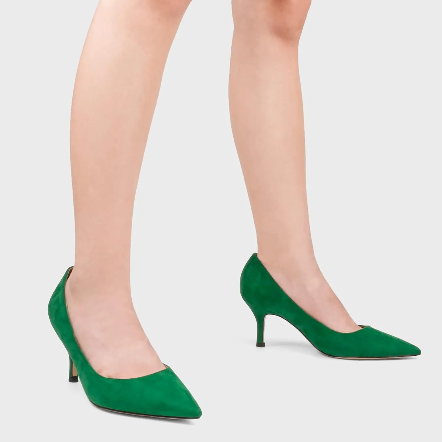 JOY IN LOVE Women's Shoes Low Heels Pointy Toe Kitten Heel Daily Pumps