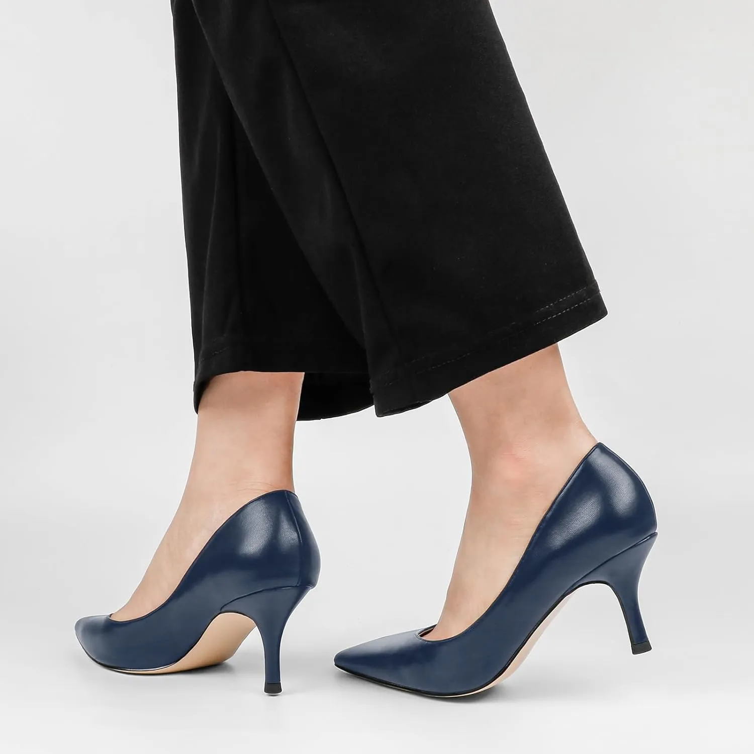 JOY IN LOVE Women's Shoes Low Heels Pointy Toe Kitten Heel Daily Pumps