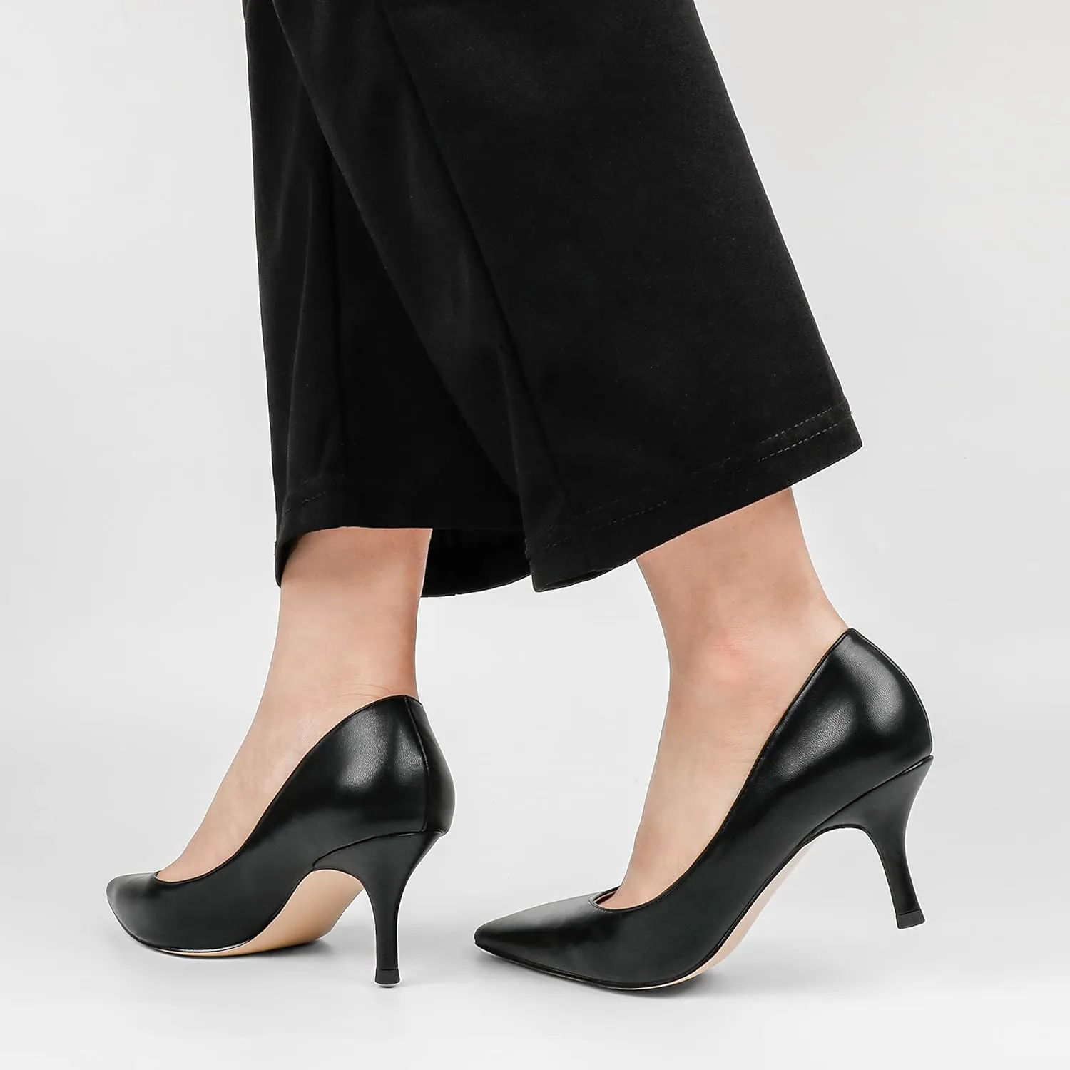 JOY IN LOVE Women's Shoes Low Heels Pointy Toe Kitten Heel Daily Pumps