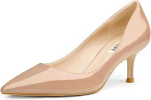 JOY IN LOVE Women's Shoes Low Heels Pointy Toe Kitten Heel Daily Pumps
