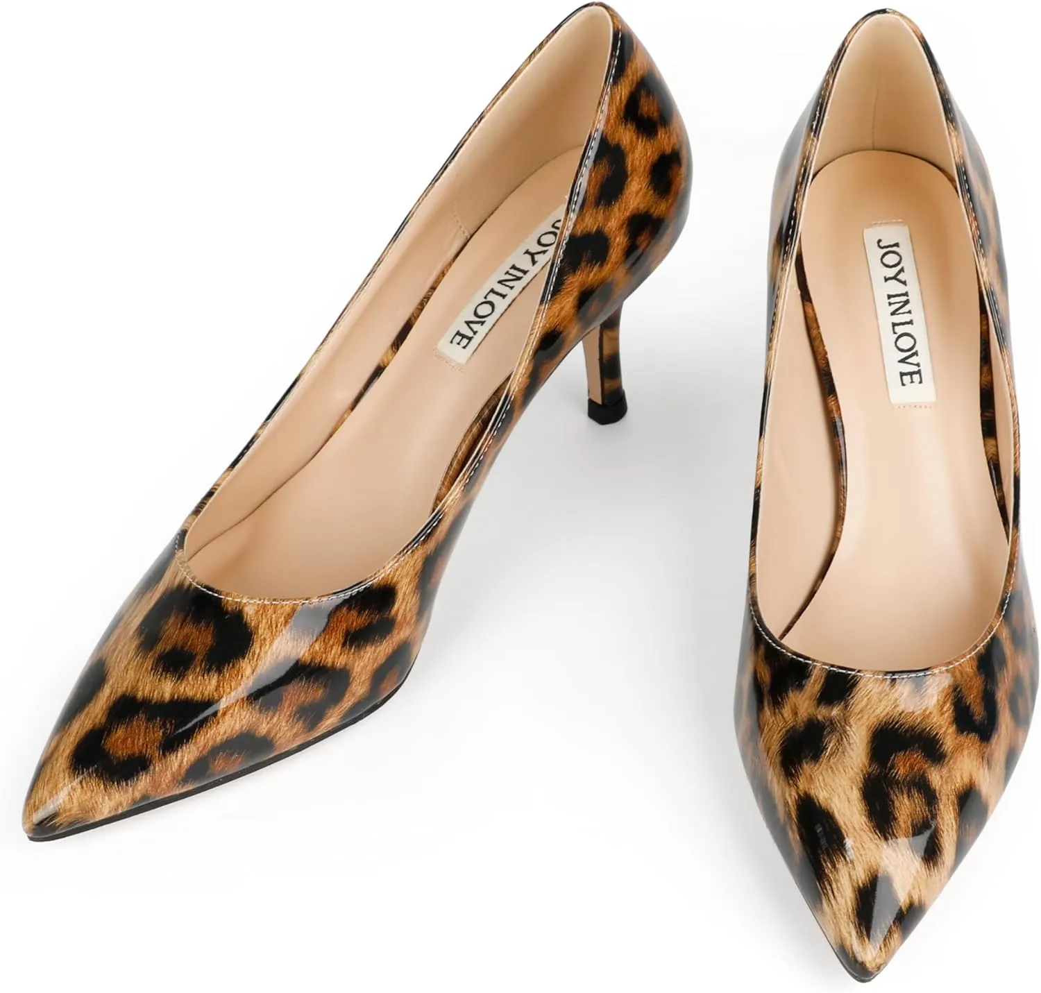 JOY IN LOVE Women's Shoes Low Heels Pointy Toe Kitten Heel Daily Pumps