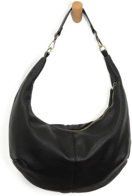 Joy Susan Womens Fashion Purse Rhea Slouchy Crescent Shoulder Crossbody Bag
