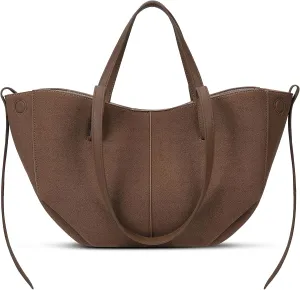 Juoxeepy Work Bag Faux Leather Tote Bag for Women Trendy Handbag Purse Fall Shoulder Bag with Magnetic Closure