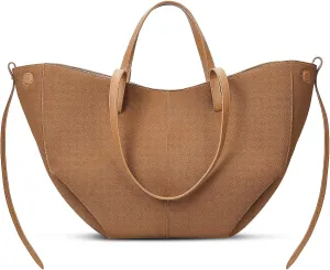 Juoxeepy Work Bag Faux Leather Tote Bag for Women Trendy Handbag Purse Fall Shoulder Bag with Magnetic Closure
