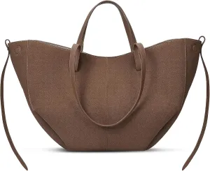 Juoxeepy Work Bag Faux Leather Tote Bag for Women Trendy Handbag Purse Fall Shoulder Bag with Magnetic Closure
