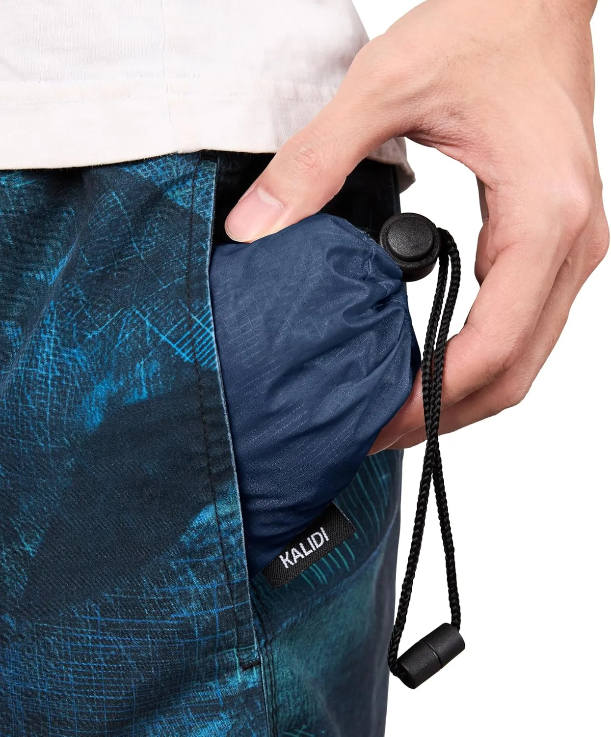 KALIDI Compact Tote Shopping bag Lightweight Foldable Tiny Reusable Grocery Shoulder Bag Crossbody