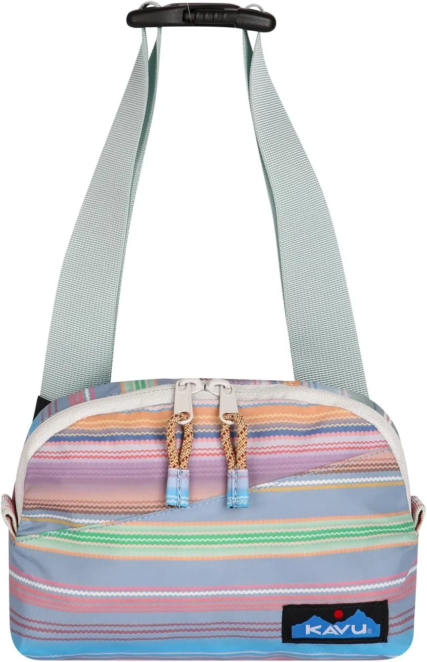 KAVU Half Pint Packable Belt Bag with Adjustable Straps - Rainbow Run