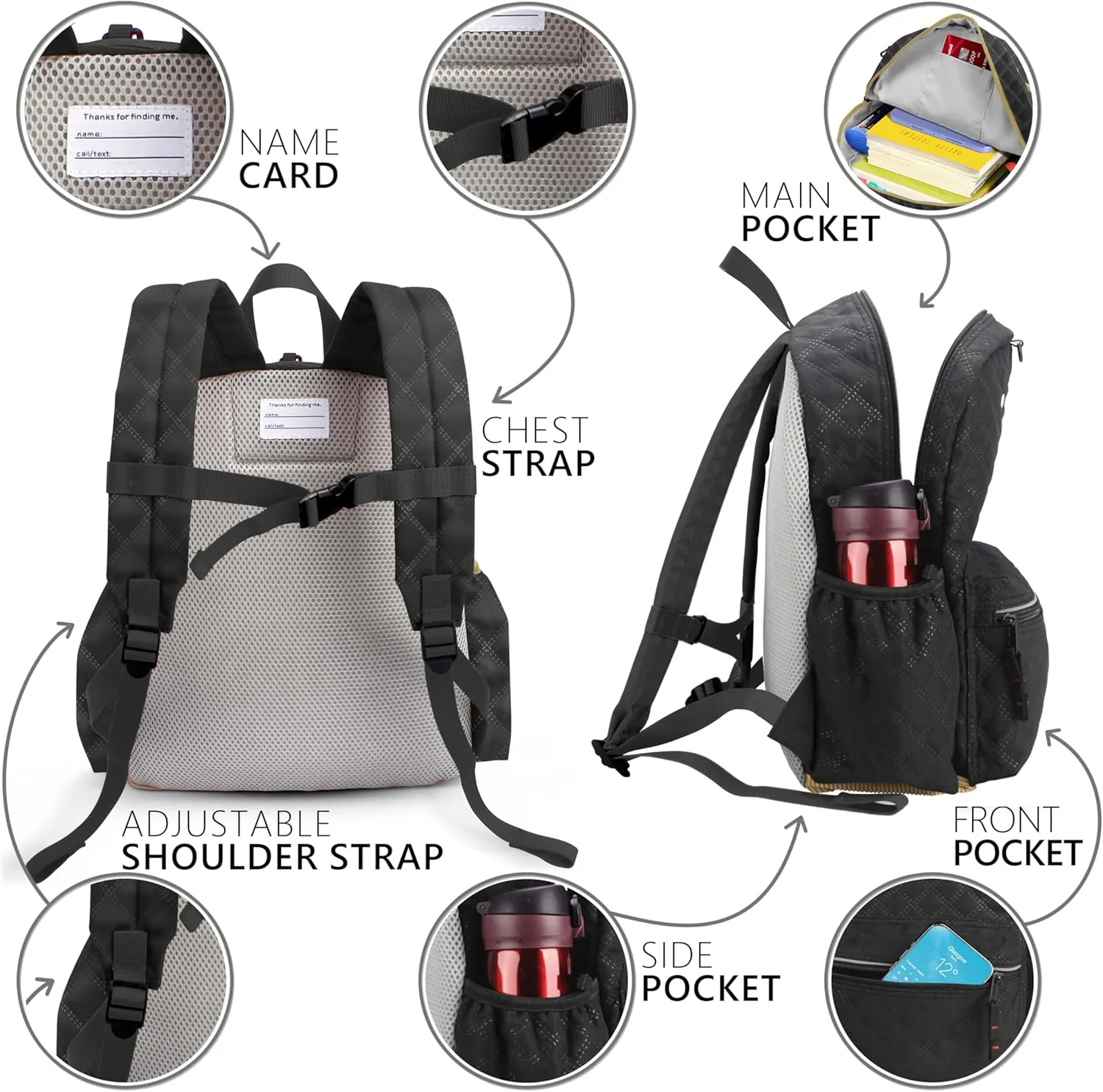 Kids Backpacks For Girls & Boys, Elementary School Bookbag, 17" H, For Kids 10  XL