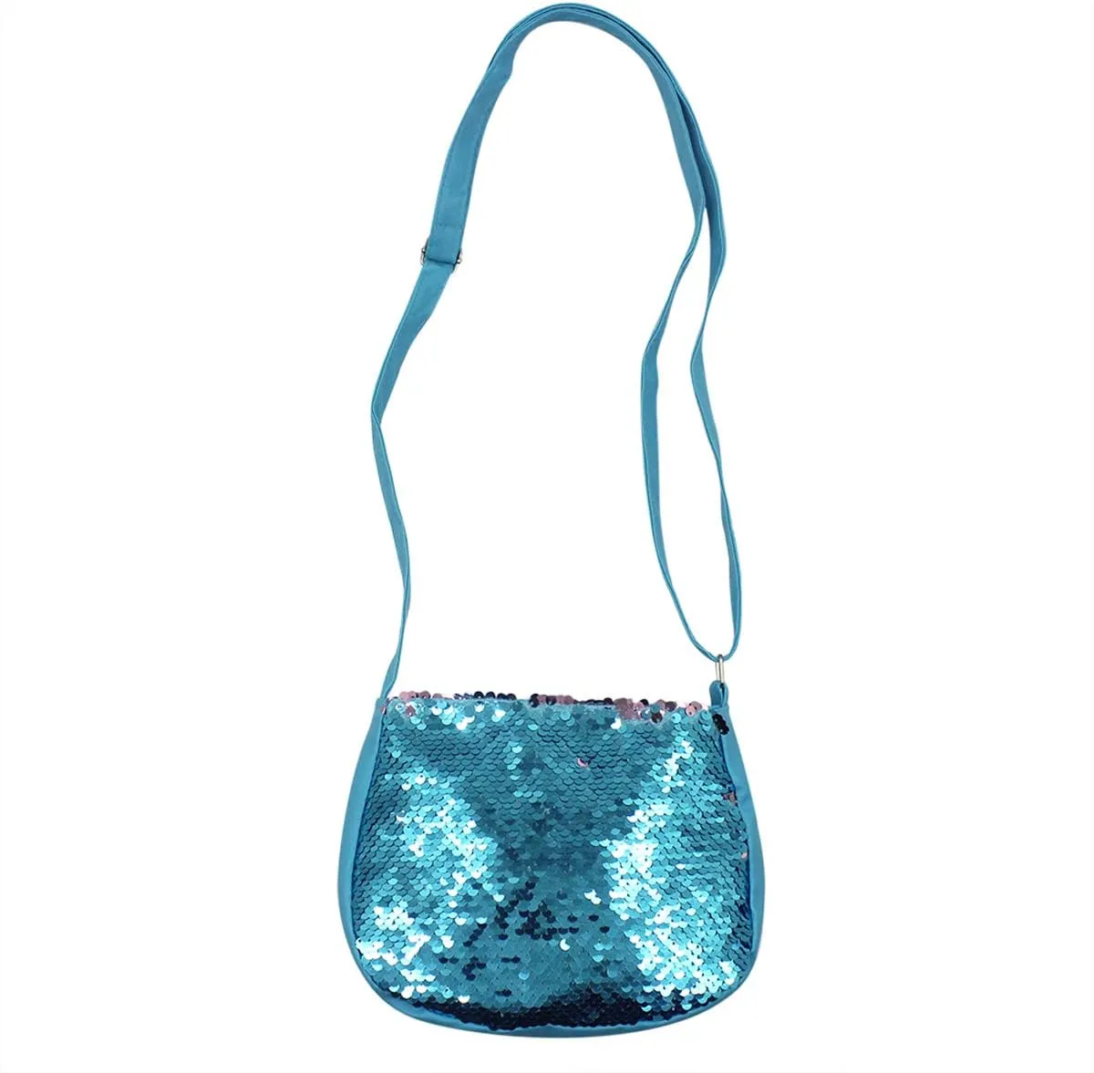 Kids Girls Sparkle Crossbody Purses Glitter Shiny Flip Sequin Small Purse Zippered Cute Handbag