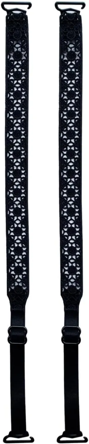 Lace Bra Straps Decorative,Removable Bra Straps Replacement for Strapless Bras,Adjustable Straps for Tops Dresses