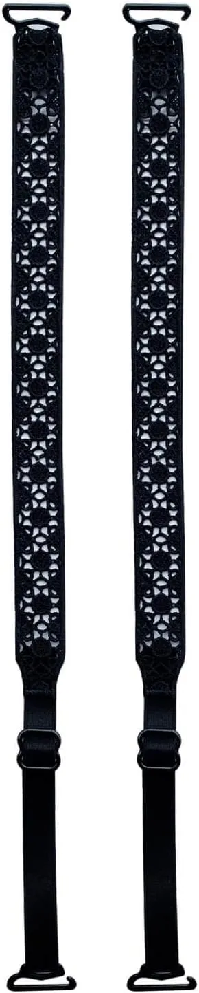 Lace Bra Straps Decorative,Removable Bra Straps Replacement for Strapless Bras,Adjustable Straps for Tops Dresses
