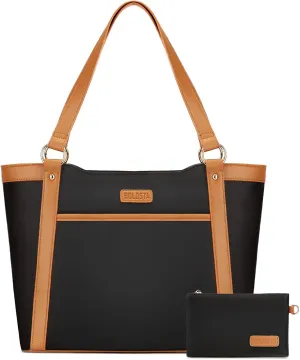 Laptop Tote Bag for Women Large Capacity Work Bags for Women Water-Resistant Womens Briefcase Teacher Bag Computer Bag Fits 15.6 inch Laptop